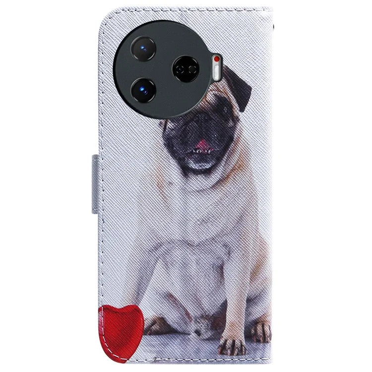 For TECNO Camon 30 Pro 5G Case Pattern Print Anti-Fall PU Leather Flip Wallet Phone Cover