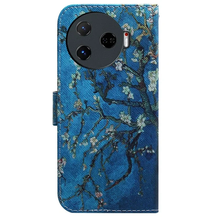 For TECNO Camon 30 Pro 5G Case Pattern Print Anti-Fall PU Leather Flip Wallet Phone Cover