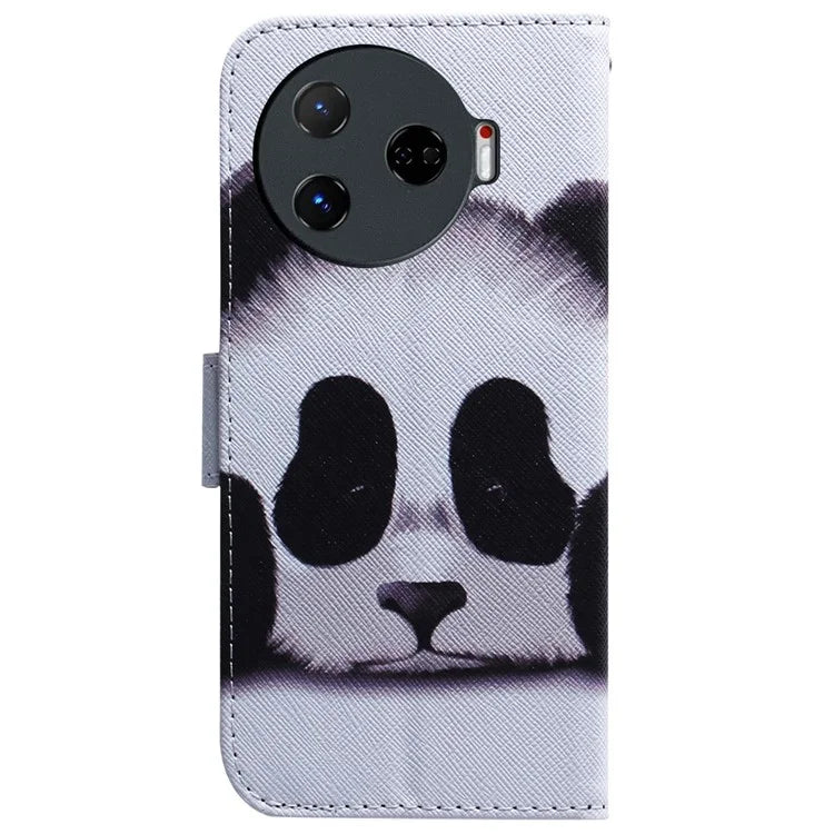 For TECNO Camon 30 Pro 5G Case Pattern Print Anti-Fall PU Leather Flip Wallet Phone Cover