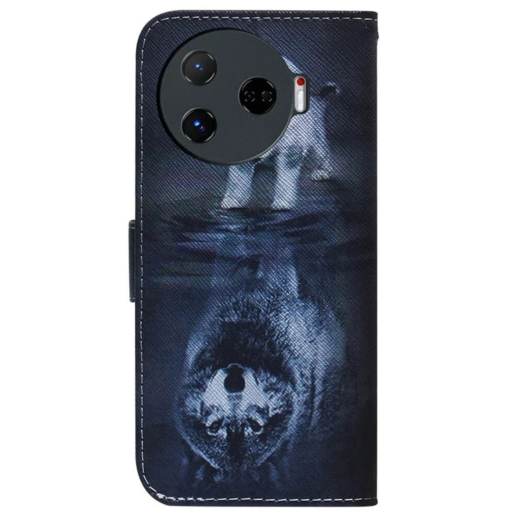 For TECNO Camon 30 Pro 5G Case Pattern Print Anti-Fall PU Leather Flip Wallet Phone Cover