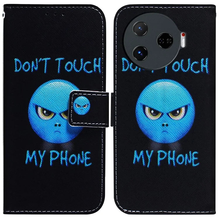 For TECNO Camon 30 Pro 5G Case Pattern Print Anti-Fall PU Leather Flip Wallet Phone Cover