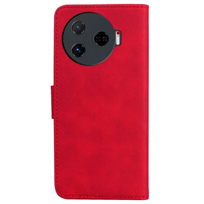 For TECNO Camon 30 Pro 5G Phone Case Solid Color Leather Phone Cover with Stand