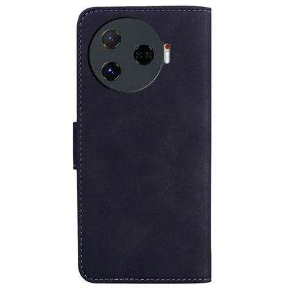 For TECNO Camon 30 Pro 5G Phone Case Solid Color Leather Phone Cover with Stand