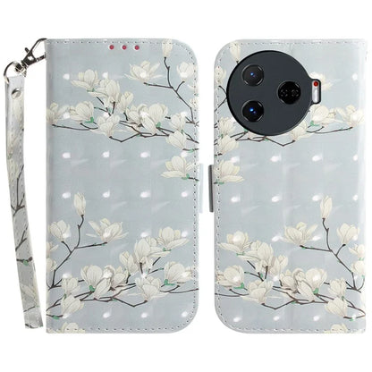 For TECNO Camon 30 Pro 5G Wallet Case Pattern Print PU Leather Stand Phone Cover
