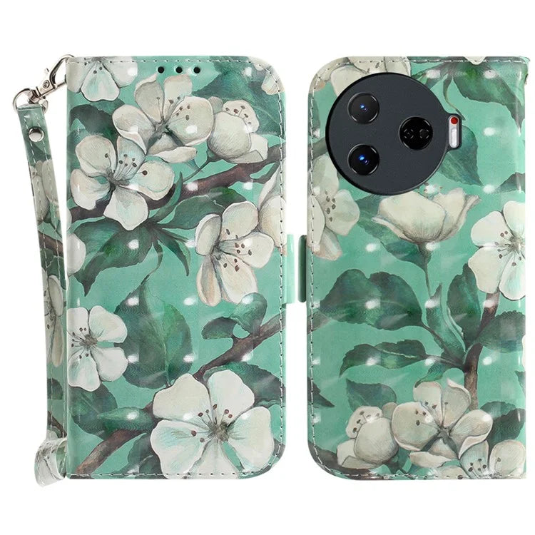 For TECNO Camon 30 Pro 5G Wallet Case Pattern Print PU Leather Stand Phone Cover