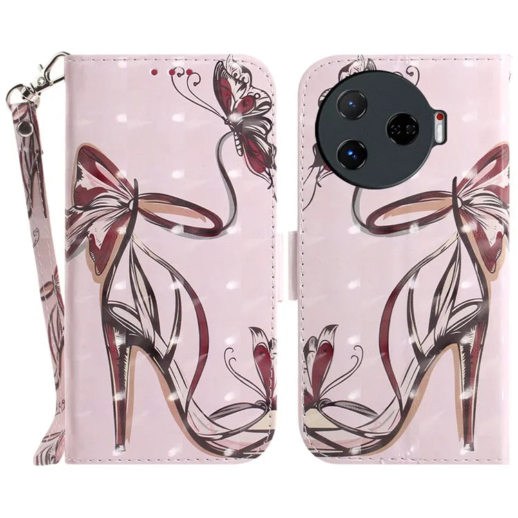 For TECNO Camon 30 Pro 5G Wallet Case Pattern Print PU Leather Stand Phone Cover