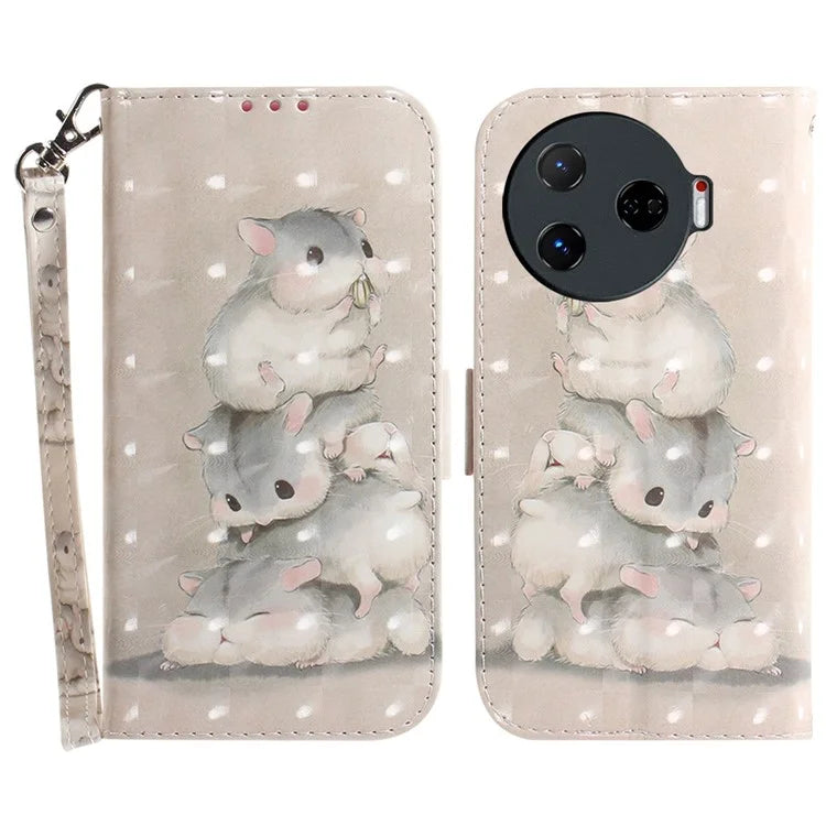For TECNO Camon 30 Pro 5G Wallet Case Pattern Print PU Leather Stand Phone Cover