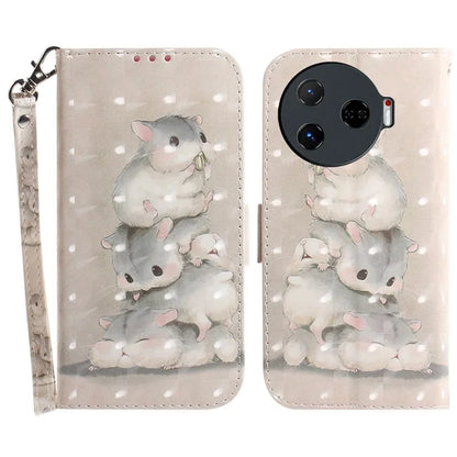 For TECNO Camon 30 Pro 5G Wallet Case Pattern Print PU Leather Stand Phone Cover