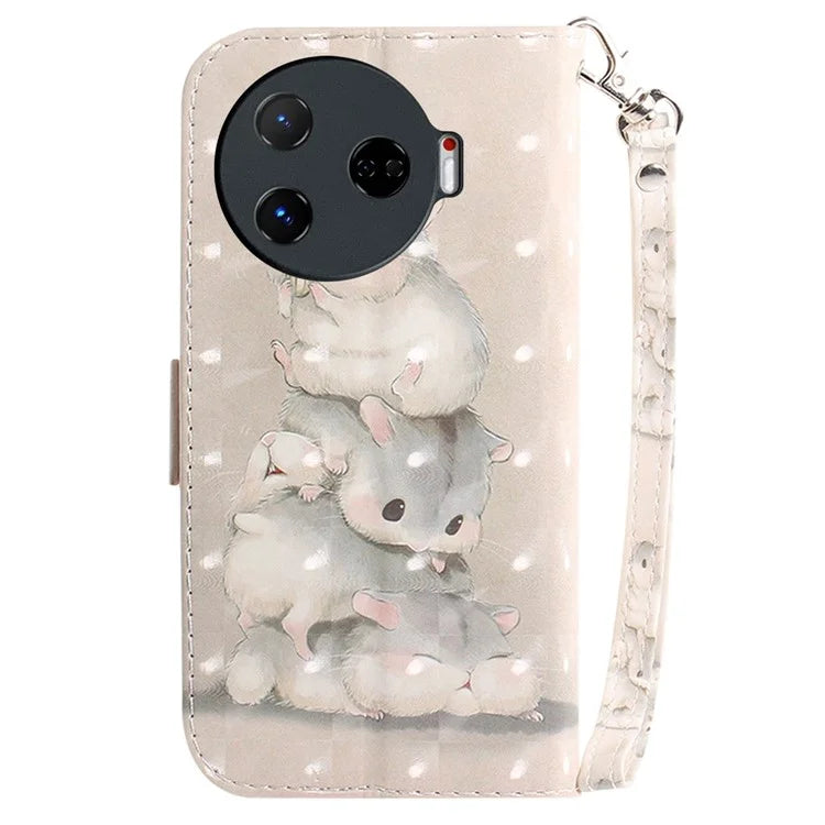 For TECNO Camon 30 Pro 5G Wallet Case Pattern Print PU Leather Stand Phone Cover