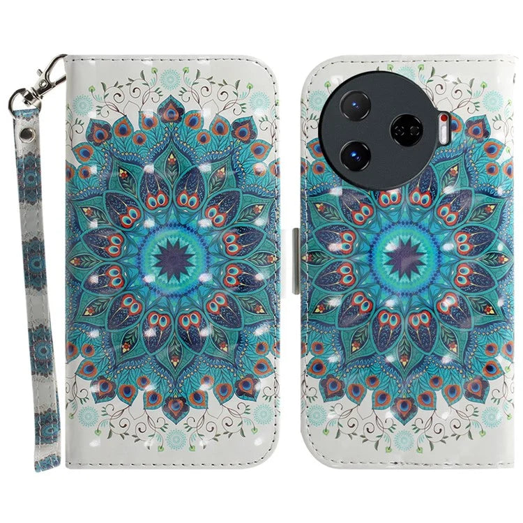 For TECNO Camon 30 Pro 5G Wallet Case Pattern Print PU Leather Stand Phone Cover