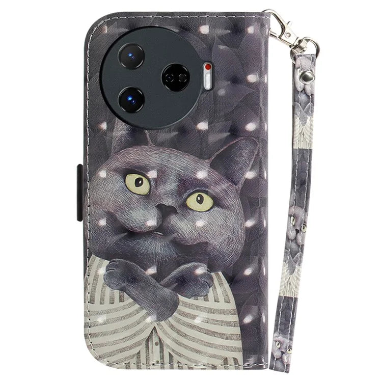 For TECNO Camon 30 Pro 5G Wallet Case Pattern Print PU Leather Stand Phone Cover