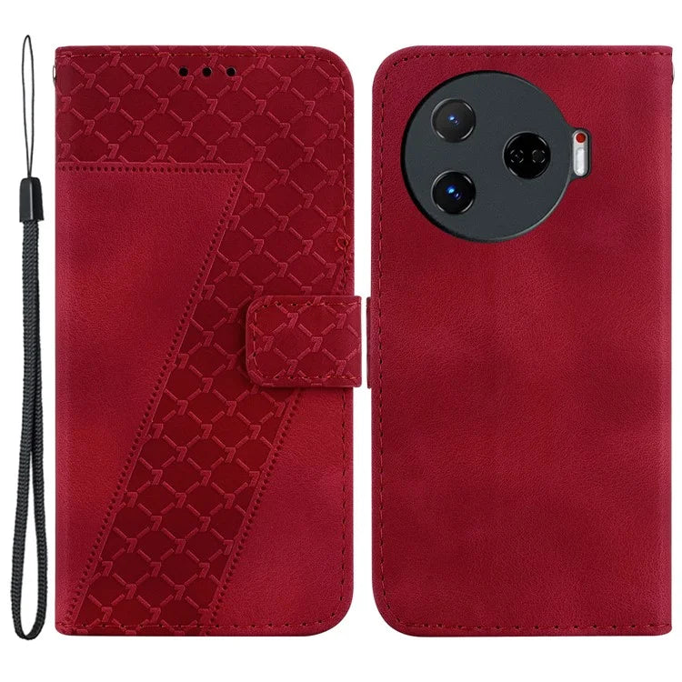 For TECNO Camon 30 Pro 5G Stand Case Pattern Imprint Leather Phone Cover with Wallet