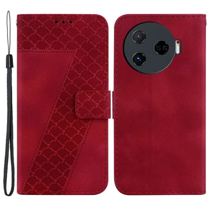 For TECNO Camon 30 Pro 5G Stand Case Pattern Imprint Leather Phone Cover with Wallet