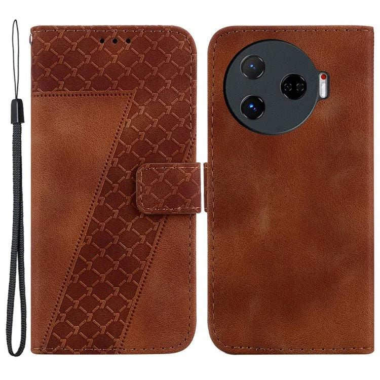 For TECNO Camon 30 Pro 5G Stand Case Pattern Imprint Leather Phone Cover with Wallet