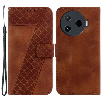 For TECNO Camon 30 Pro 5G Stand Case Pattern Imprint Leather Phone Cover with Wallet