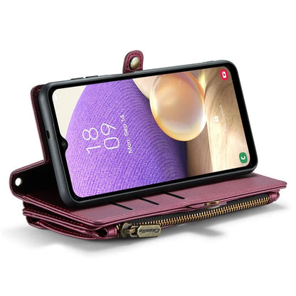 CASEME C36 Series For Samsung Galaxy A32 5G / M32 5G Phone Case PU Leather Wallet Stand Cover with 2 Straps