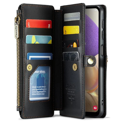 CASEME C36 Series For Samsung Galaxy A32 5G / M32 5G Phone Case PU Leather Wallet Stand Cover with 2 Straps