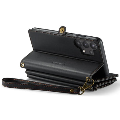 CASEME C36 Series For Samsung Galaxy A32 5G / M32 5G Phone Case PU Leather Wallet Stand Cover with 2 Straps