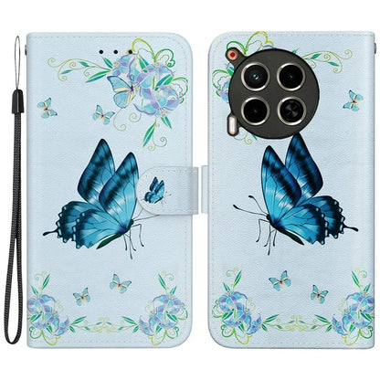 For TECNO Camon 30 4G / 30 5G Stand Case Pattern Print Leather Wallet Phone Cover