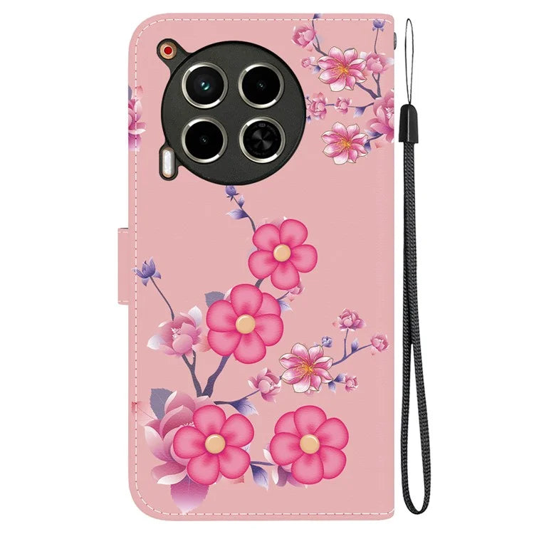 For TECNO Camon 30 4G / 30 5G Stand Case Pattern Print Leather Wallet Phone Cover