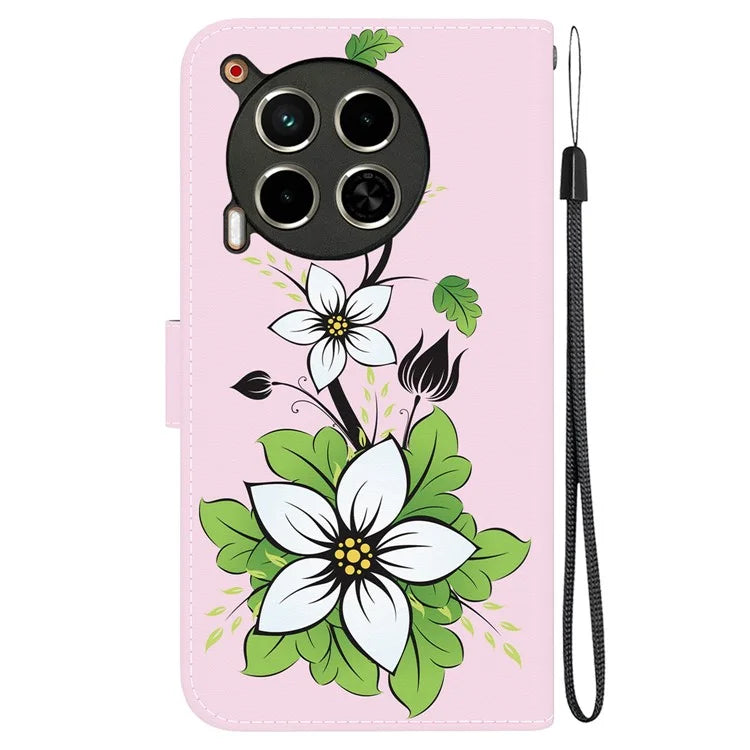 For TECNO Camon 30 4G / 30 5G Stand Case Pattern Print Leather Wallet Phone Cover