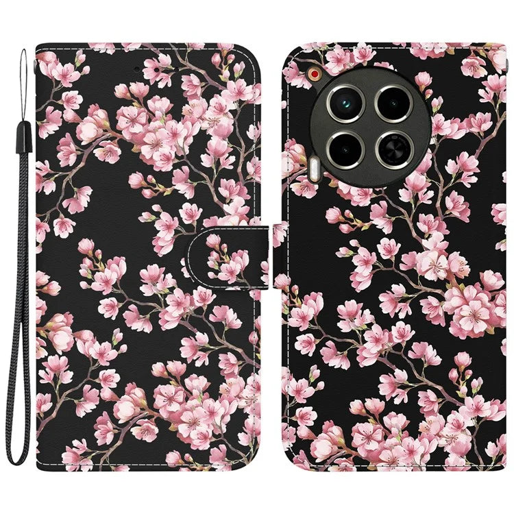For TECNO Camon 30 4G / 30 5G Stand Case Pattern Print Leather Wallet Phone Cover