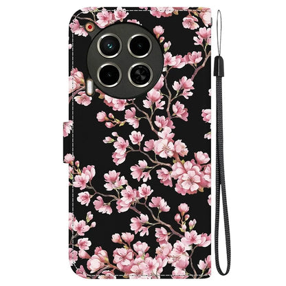 For TECNO Camon 30 4G / 30 5G Stand Case Pattern Print Leather Wallet Phone Cover