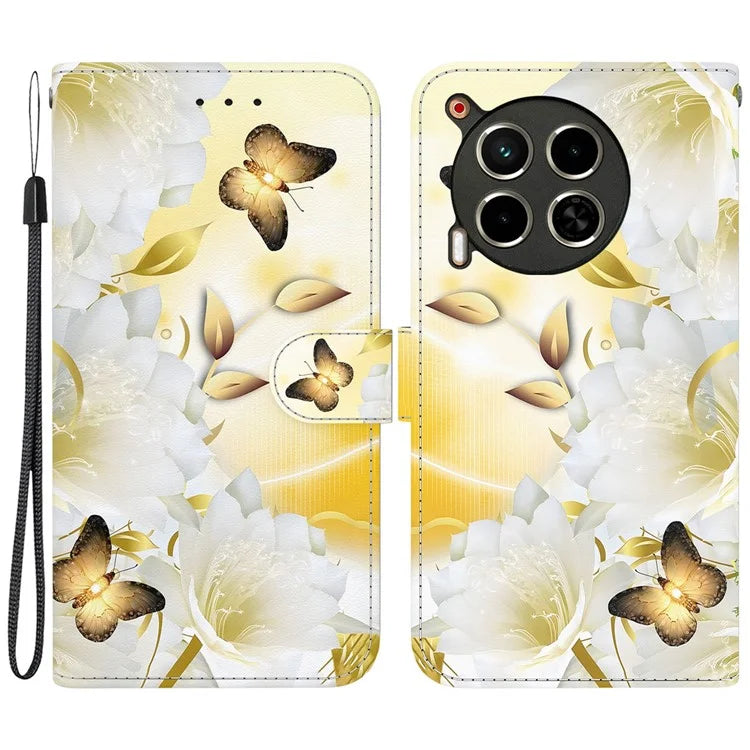 For TECNO Camon 30 4G / 30 5G Stand Case Pattern Print Leather Wallet Phone Cover