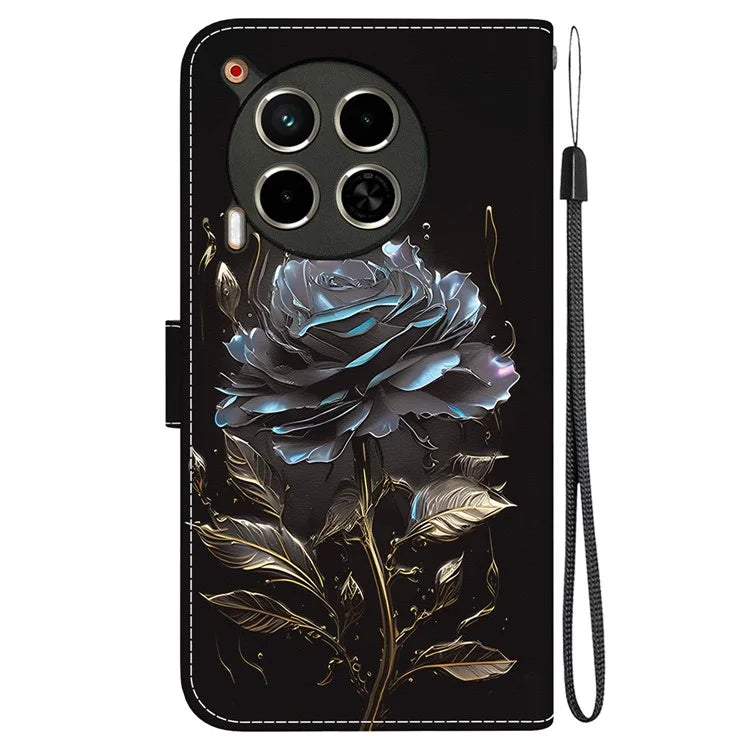 For TECNO Camon 30 4G / 30 5G Stand Case Pattern Print Leather Wallet Phone Cover