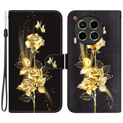 For TECNO Camon 30 4G / 30 5G Stand Case Pattern Print Leather Wallet Phone Cover