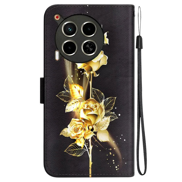 For TECNO Camon 30 4G / 30 5G Stand Case Pattern Print Leather Wallet Phone Cover