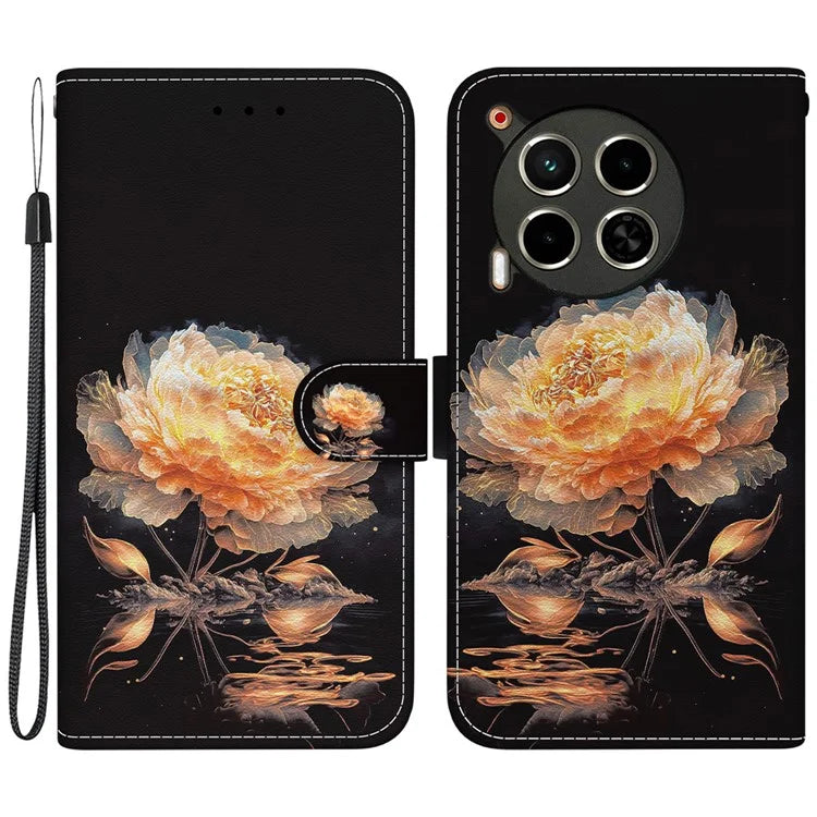 For TECNO Camon 30 4G / 30 5G Stand Case Pattern Print Leather Wallet Phone Cover
