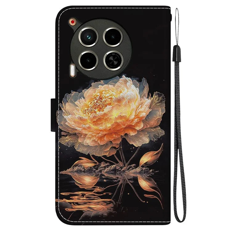 For TECNO Camon 30 4G / 30 5G Stand Case Pattern Print Leather Wallet Phone Cover