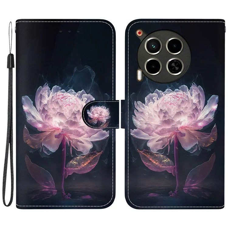 For TECNO Camon 30 4G / 30 5G Stand Case Pattern Print Leather Wallet Phone Cover