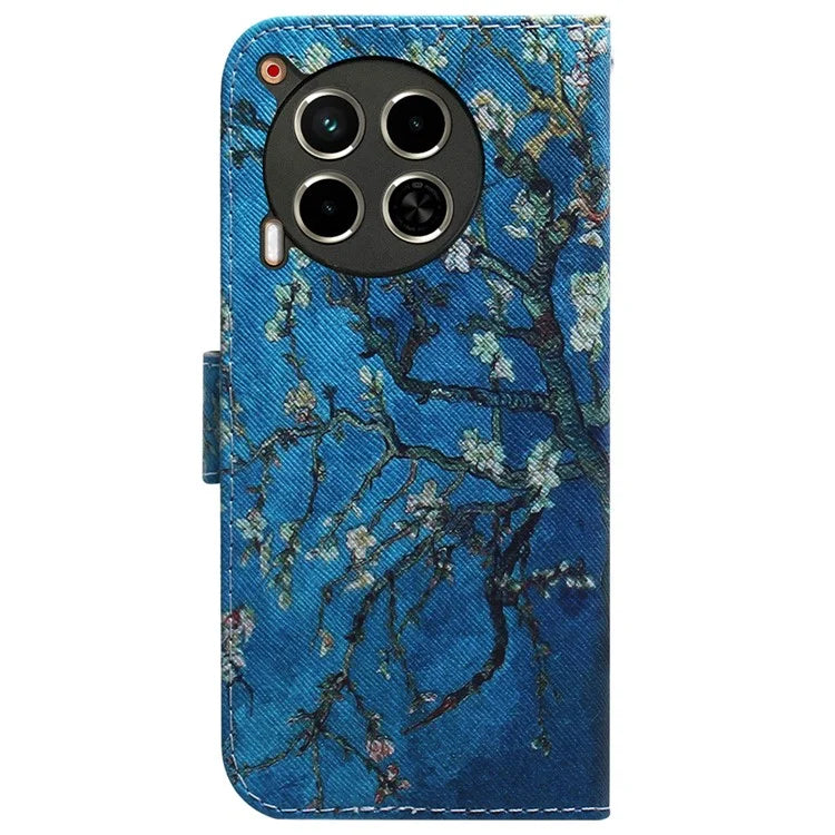 For TECNO Camon 30 4G / 30 5G Case Pattern Print Anti-Drop PU Leather Wallet Phone Cover