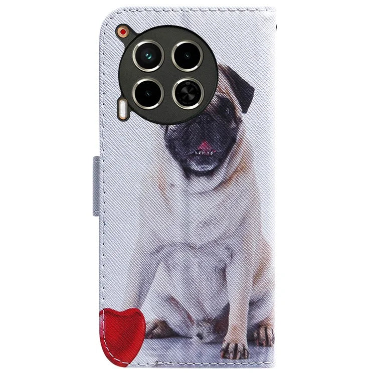 For TECNO Camon 30 4G / 30 5G Case Pattern Print Anti-Drop PU Leather Wallet Phone Cover