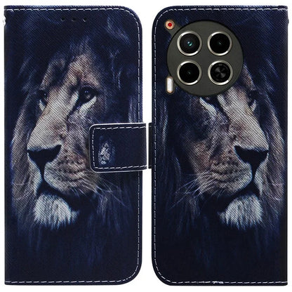 For TECNO Camon 30 4G / 30 5G Case Pattern Print Anti-Drop PU Leather Wallet Phone Cover