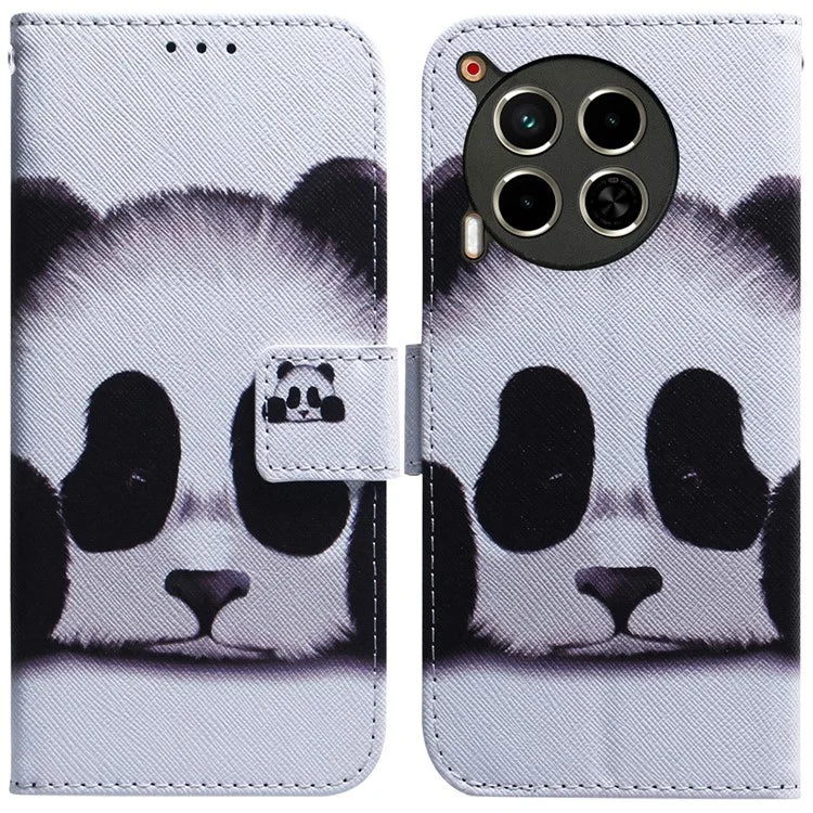For TECNO Camon 30 4G / 30 5G Case Pattern Print Anti-Drop PU Leather Wallet Phone Cover
