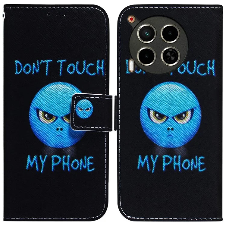 For TECNO Camon 30 4G / 30 5G Case Pattern Print Anti-Drop PU Leather Wallet Phone Cover