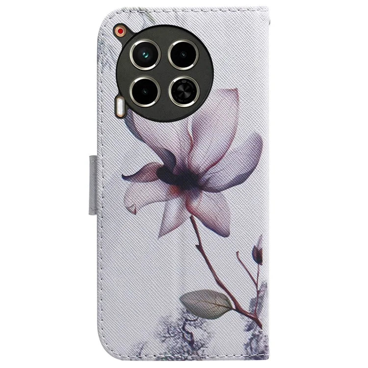 For TECNO Camon 30 4G / 30 5G Case Pattern Print Anti-Drop PU Leather Wallet Phone Cover