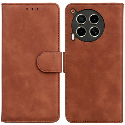 For TECNO Camon 30 4G / 30 5G Wallet Phone Case Solid Color Leather Stand Phone Cover