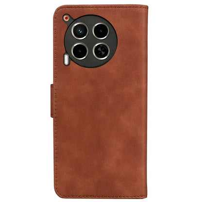 For TECNO Camon 30 4G / 30 5G Wallet Phone Case Solid Color Leather Stand Phone Cover