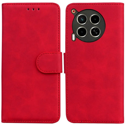 For TECNO Camon 30 4G / 30 5G Wallet Phone Case Solid Color Leather Stand Phone Cover