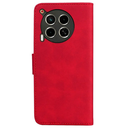 For TECNO Camon 30 4G / 30 5G Wallet Phone Case Solid Color Leather Stand Phone Cover