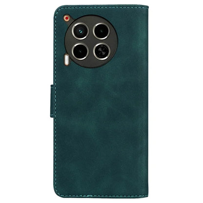 For TECNO Camon 30 4G / 30 5G Wallet Phone Case Solid Color Leather Stand Phone Cover