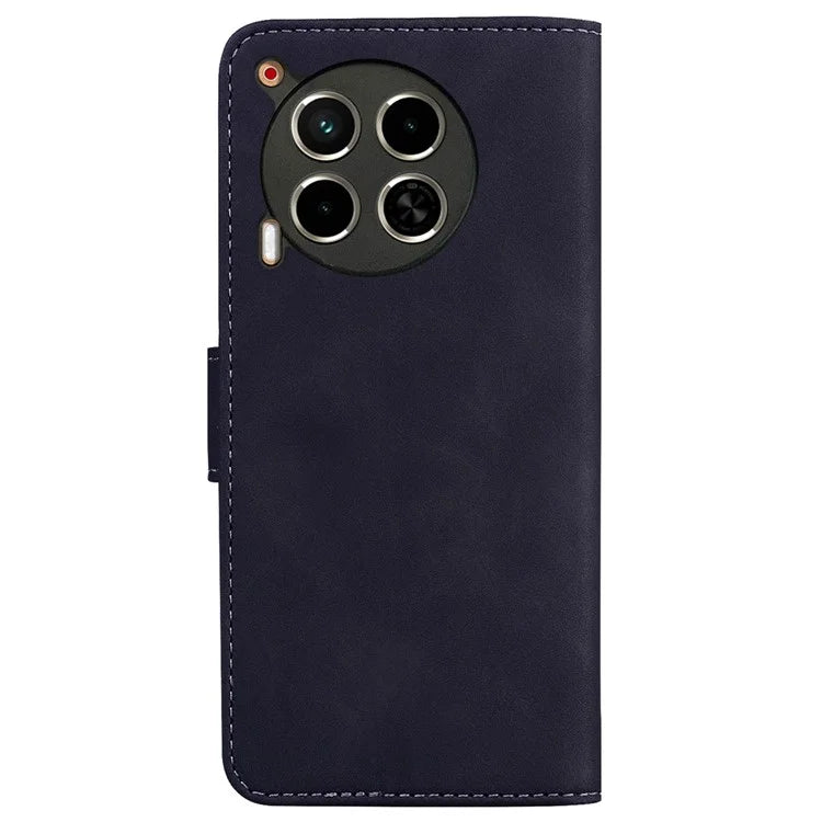 For TECNO Camon 30 4G / 30 5G Wallet Phone Case Solid Color Leather Stand Phone Cover