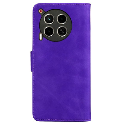 For TECNO Camon 30 4G / 30 5G Wallet Phone Case Solid Color Leather Stand Phone Cover