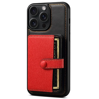 ESEBLE For iPhone 15 Pro Case with Card Holder Slot PU Leather Shockproof Back Cover