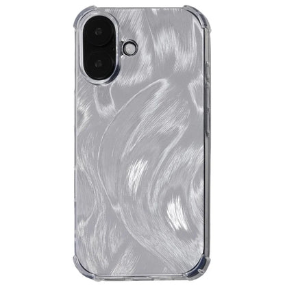 For iPhone 16 Case TPU Shock-Absorption Phone Cover with 4 Card Papers
