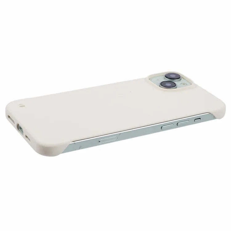 For iPhone 15 Frameless Case Minimalist Hard PC Phone Cover Skin-Touch